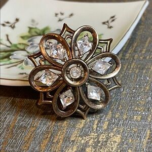 1951 Crown Trifari Alfred Philippe “Queen of Diamonds” Crystal Rhinestone Brooch